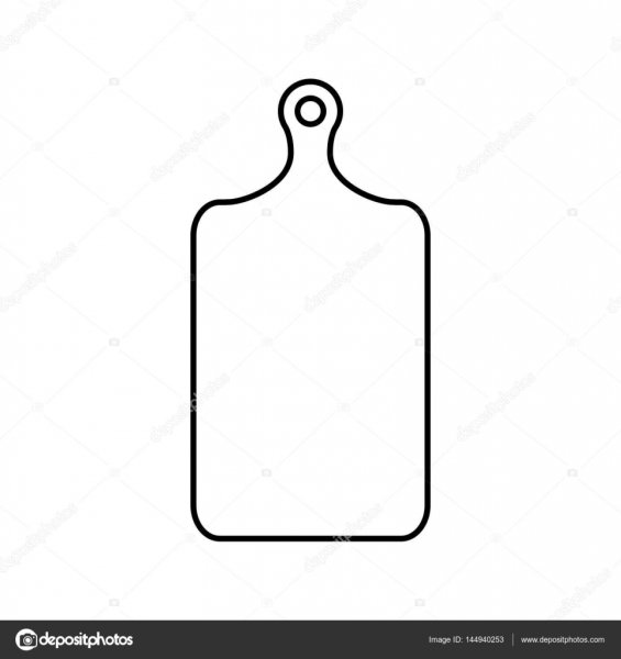 Разделочная доска силуэт