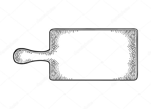 Разделочные доски черно белые