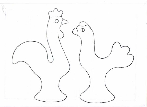 Филимоновские игрушки раскраска петушок