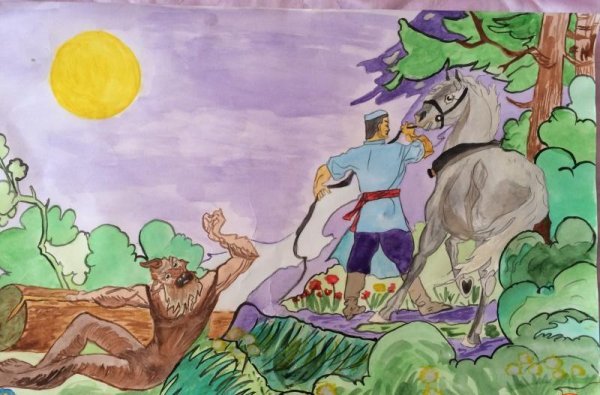 Шурале рисунок раскраска