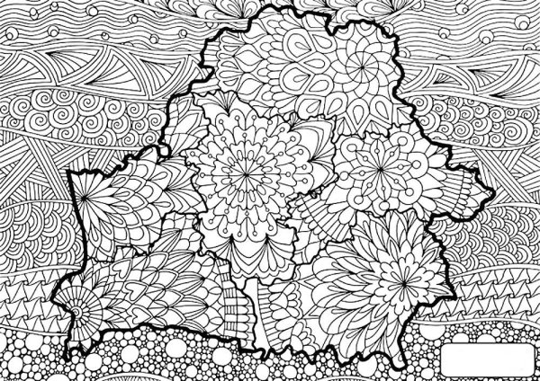 Герб Республики Беларусь раскраска