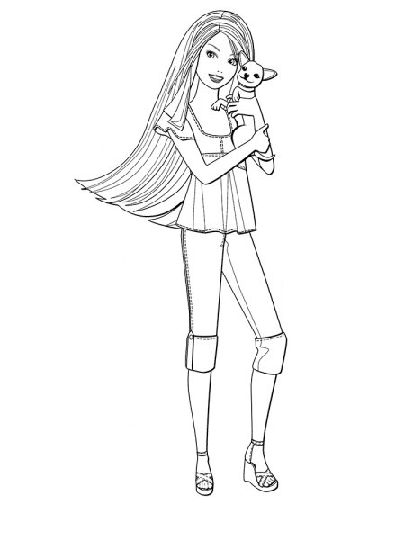 Распечатка девушки в полный рост