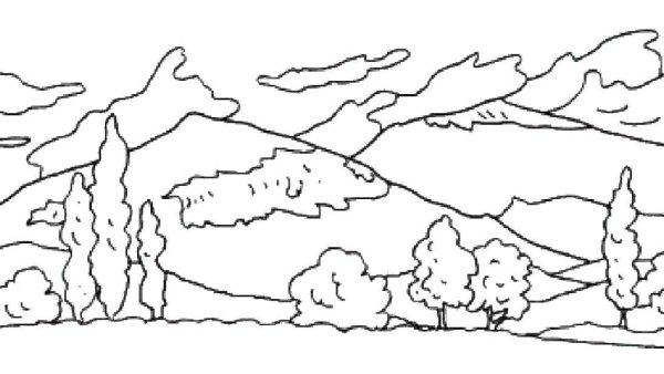 Раскраска природа Сибири