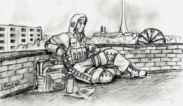 Чернобыль рисунки