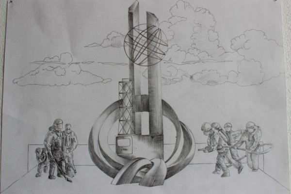 Рисунок катастрофа на Чернобыльской АЭС