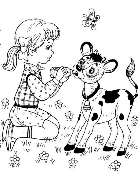 День защиты детей раскраска для детей