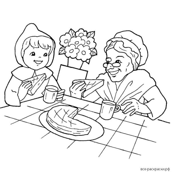 Нарисовать бабушку