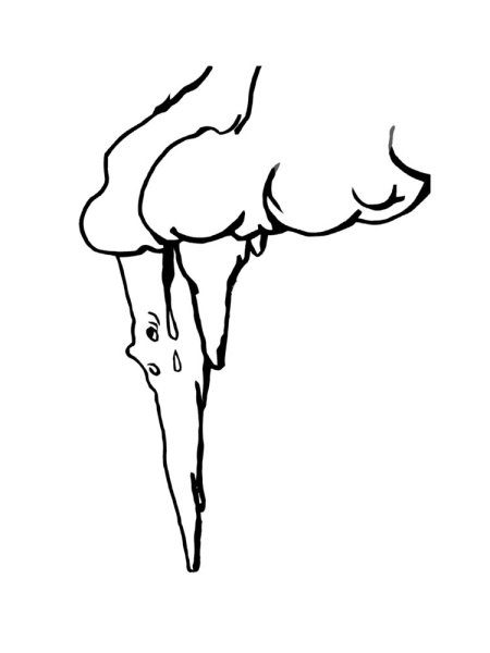 Сосульки раскраска