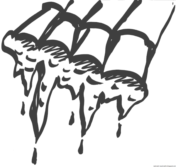 Раскраска Весенняя капель для детей