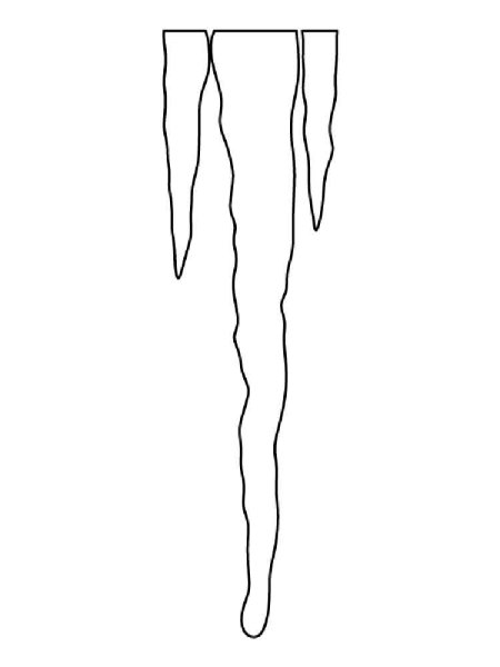 Сосульки черно белые