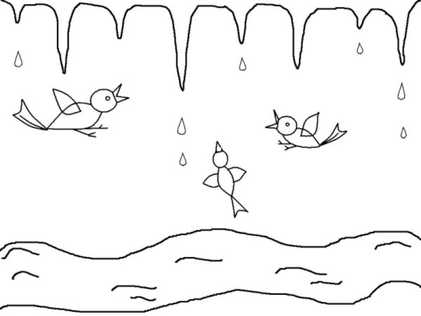 Сосульки рисунок