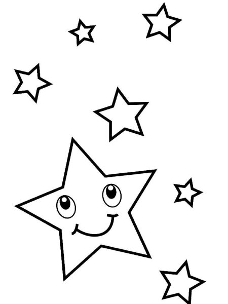 Звездочка раскраска для детей