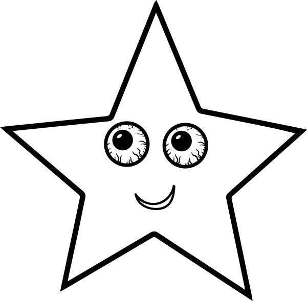 Звездочка раскраска для детей