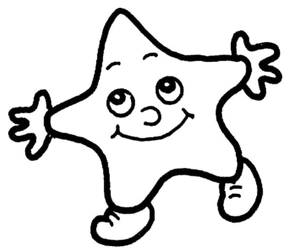 Звезда раскраска