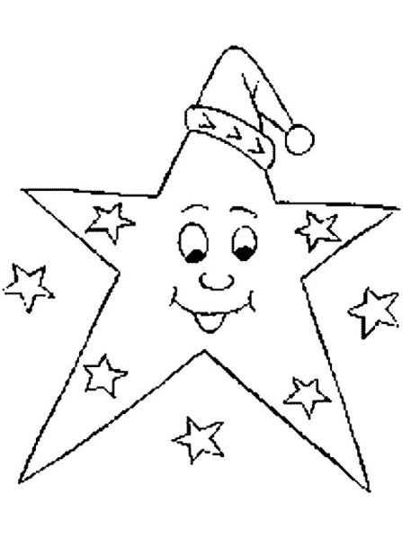 Картинки для раскрашивания Звездочка