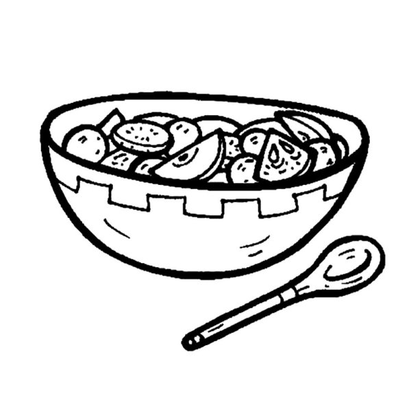 Салат раскраска