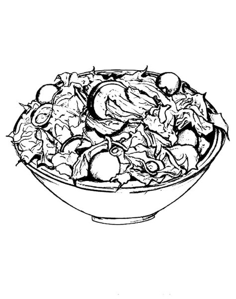 Салат раскраска