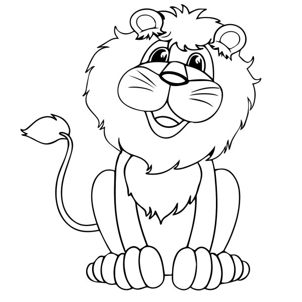 Львенок и черепаха разукрашка