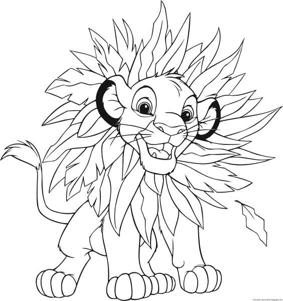 Раскраски хранитель Лев Киара