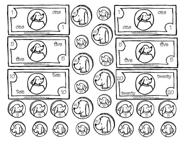 Деньги для игры в магазин
