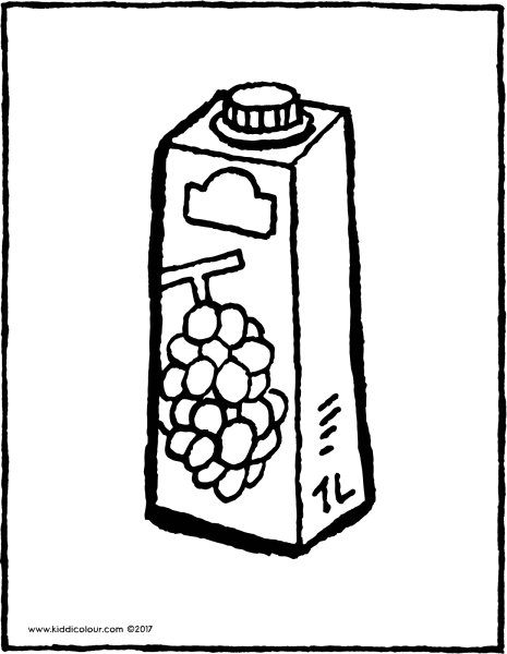 Раскраска сок