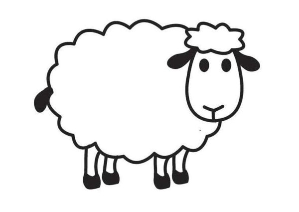 Барашек раскраска