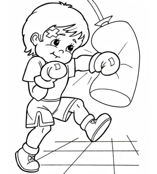 Спорт. Раскраска