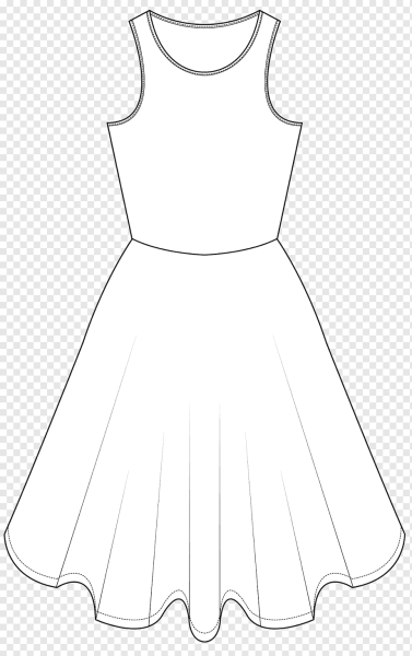 Трафарет платья