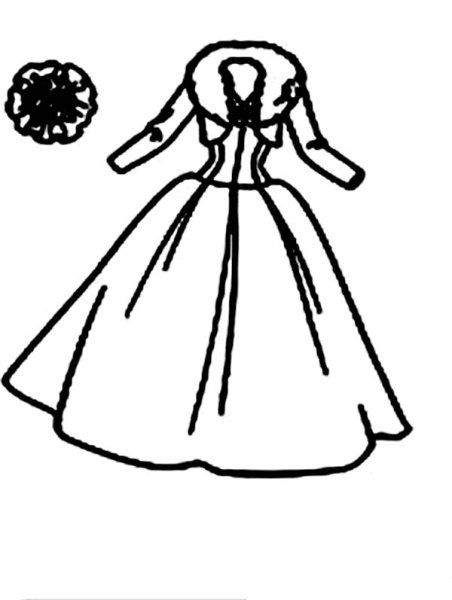 Платье для рисование для детей