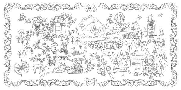 Раскраски большие