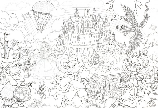 ND Play мегараскраска. Сказочная Страна