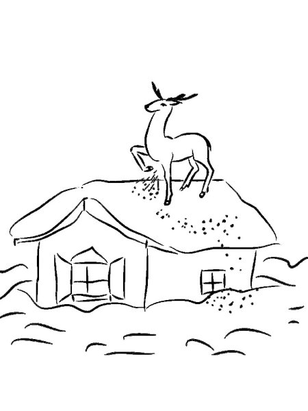 Раскраски к сказке Бажова серебряное копытце