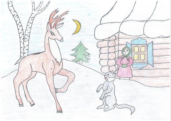 Серебряное копытце картинки к сказке раскраска