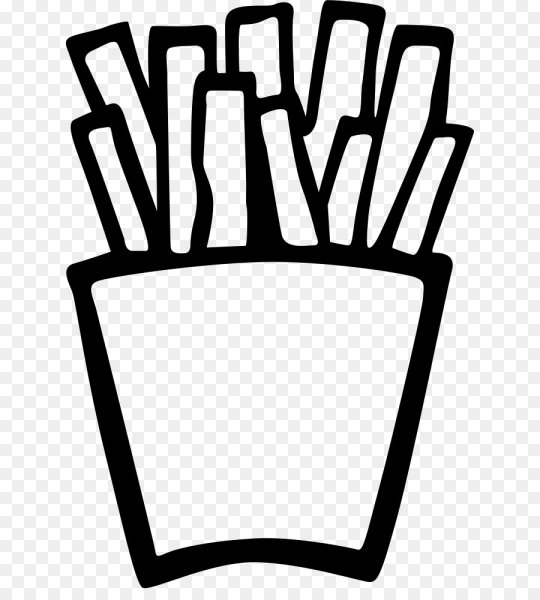 Раскраска картошка фри
