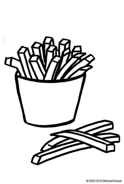 Картошка фри печать