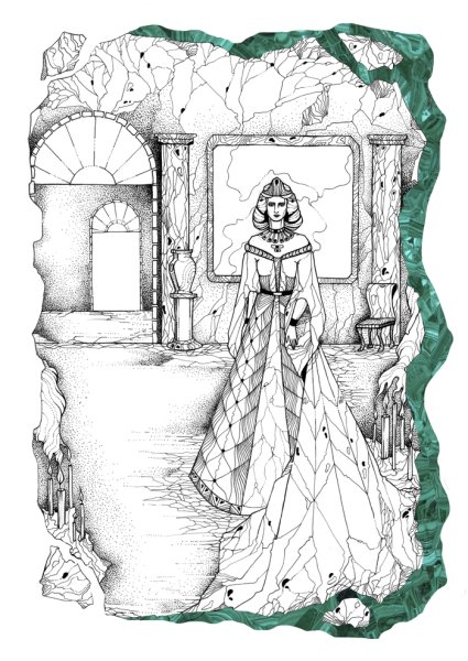 Раскраски Малахитовая шкатулка б