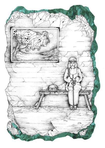 Вытынанка сундук с сокровищами