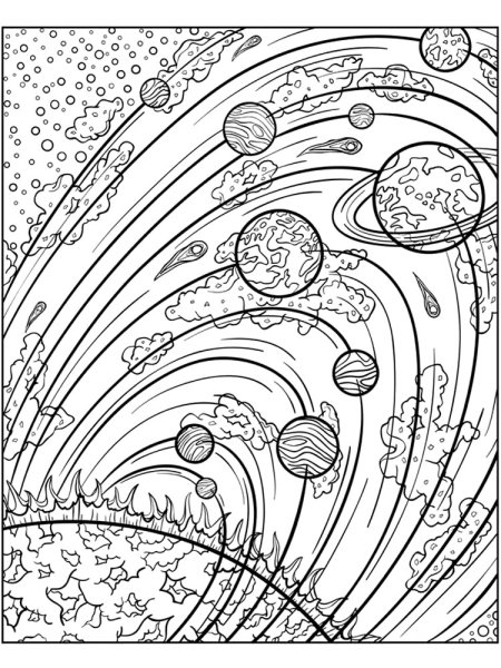 Солнечная система раскраска