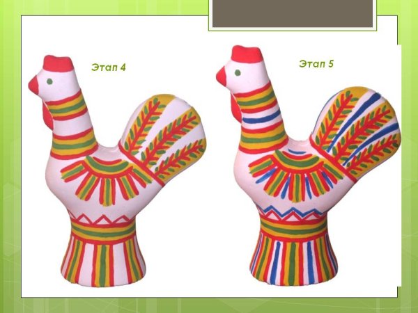 Филимоновская игрушка петух трафарет