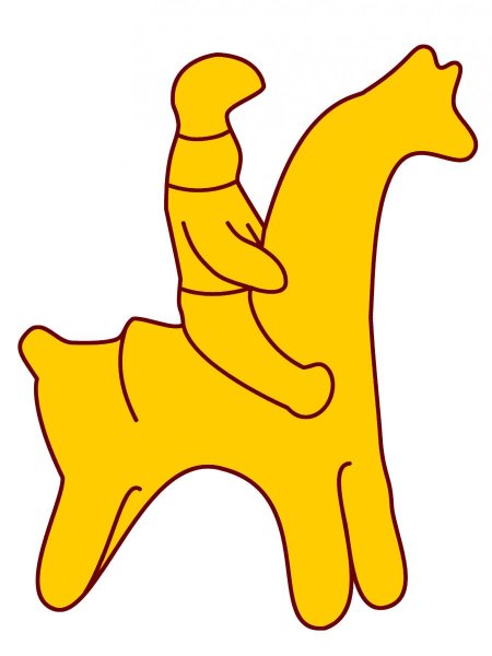 Филимоновская игрушка петушок контур