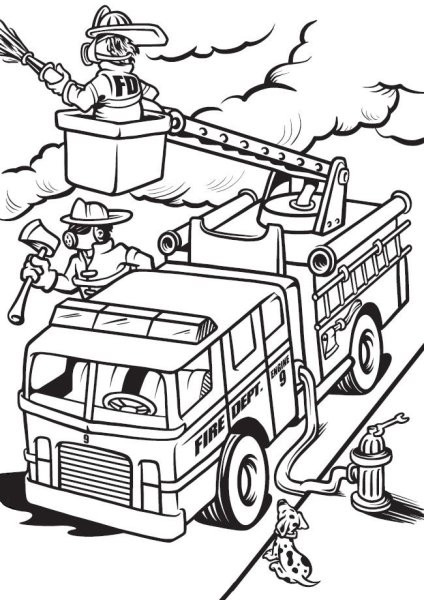 Пожарная безопасность раскраска для детей