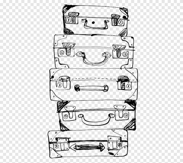 Чемоданчик раскраска