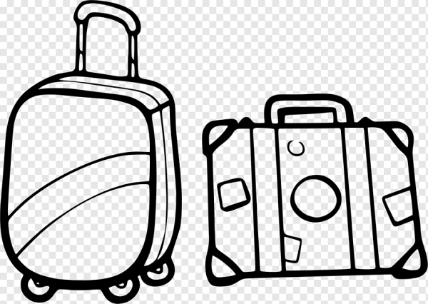 Чемодан раскраска