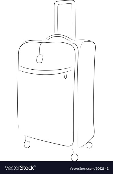 Чемодан раскраска