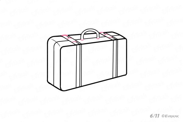 Чемодан контур