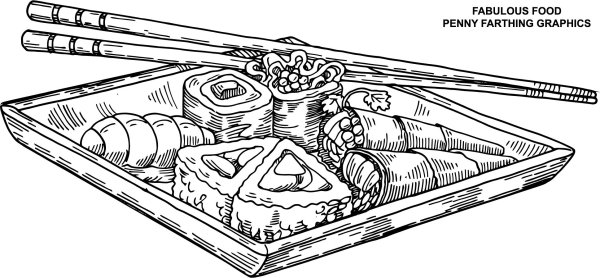 Раскраска суши