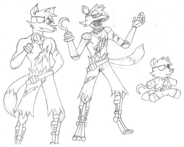 Раскраски Фредди Фокси Бонни