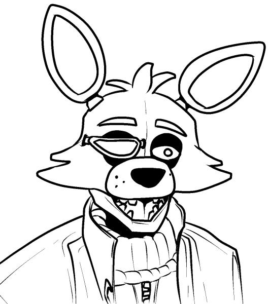 Раскраски Фредди Фокси Бонни