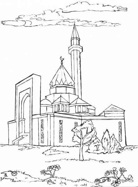 Мечеть карандашом