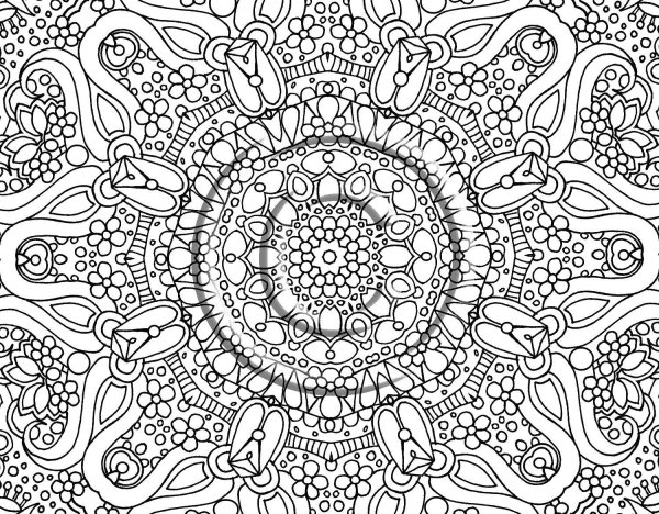 Олень Зентангл